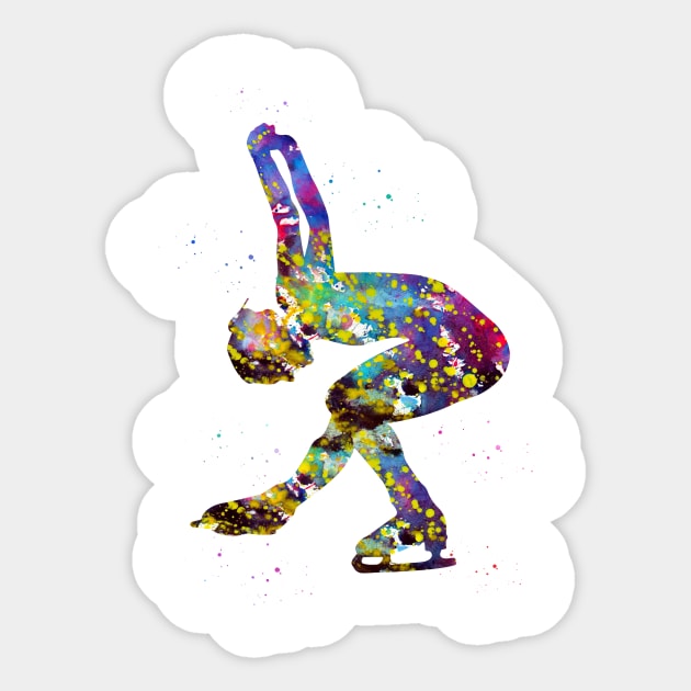 Ice skater Sticker by erzebeth